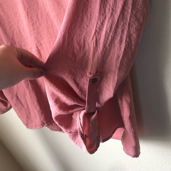 Pink / coral work blouse - Picture 2 of 5